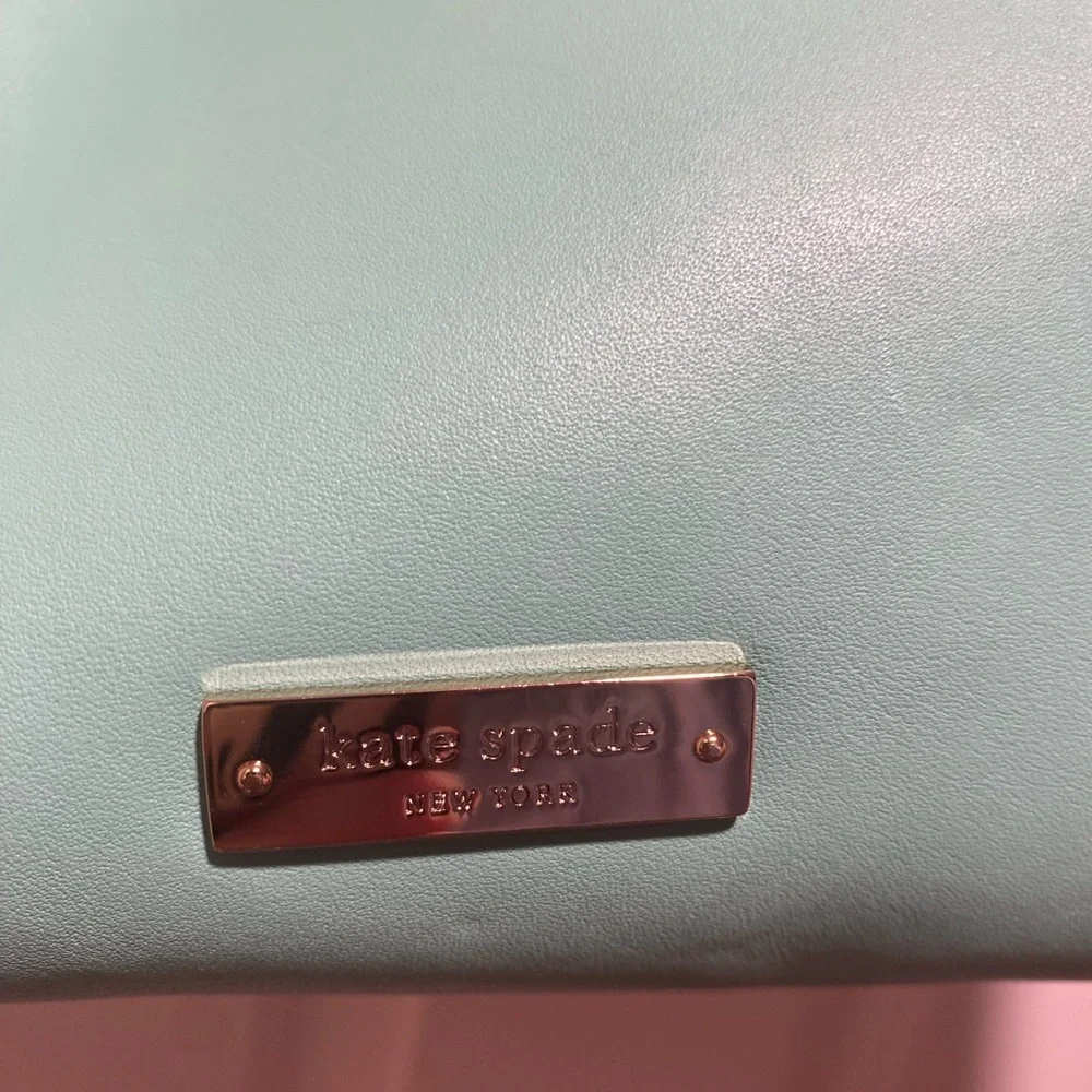 Adorable Kate Spade, New York Turquoise Studded Chain Bag - Picture 5 of 8